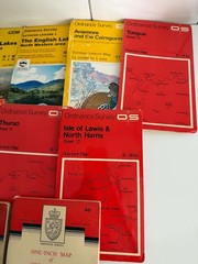 11x vintage Ordnance survey Maps UK Scotland