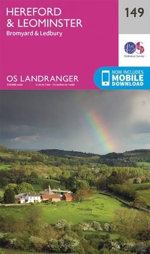 Hereford & Leominster, Bromyard & Ledbury (Map) OS Landranger Map