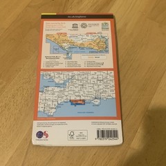 Ordnance Survey Explorer OL15 Purbeck & South Dorset Pool Dorchester Weymouth
