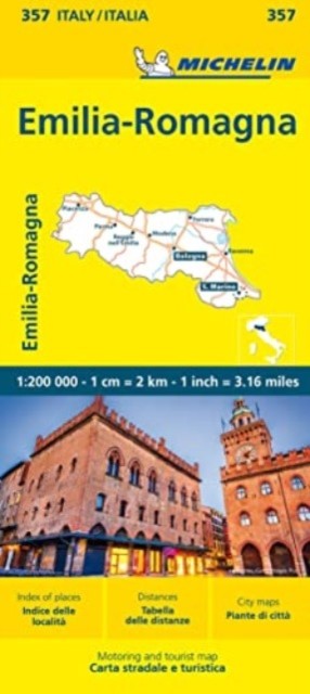 Emilia Romagna – Michelin Local Map 357 by Michelin (Sheet map, folded)