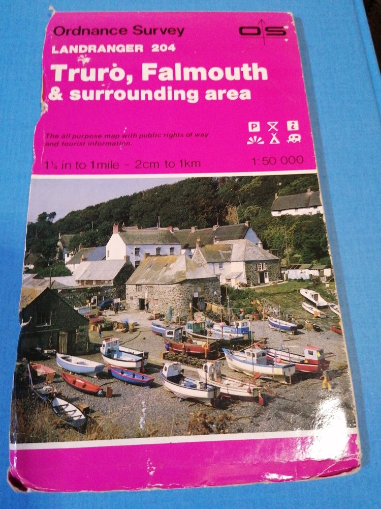 Landranger Maps: Truro, Falmouth and area by Ordnance Survey Sheet map, folded