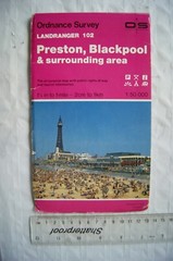 1992 OS Landranger map Sheet 102 Preston, Blackpool & Surround, second series