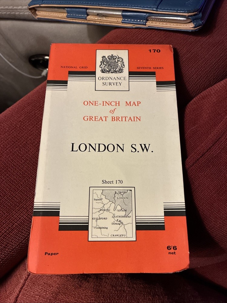 Ordnance Survey Sheet 170 London SW Seventh Series 1963