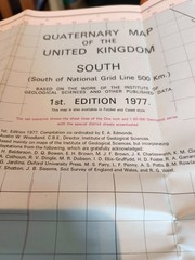 2 Geological Survey 10 mile Maps UK South Sheet Quaternary 1977 & Solid 1979