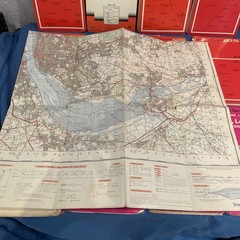 Job Lot Of Ordnance Survey Maps x12 1960s