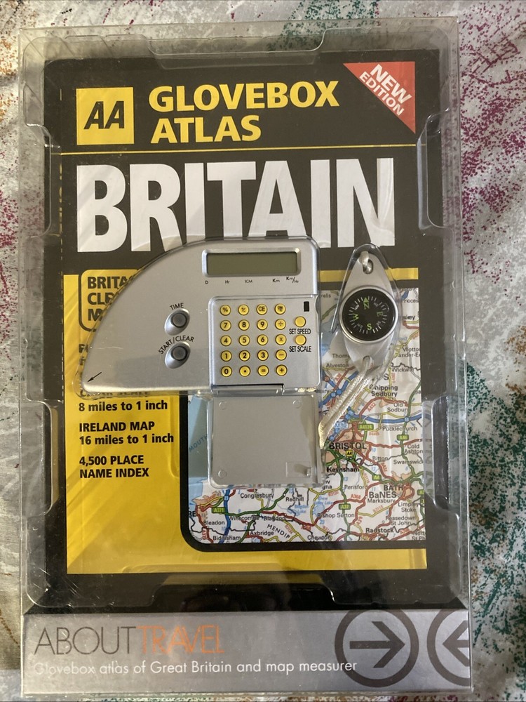 AA Glovebox Atlas, Compass & Map Measured 2004
