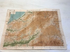 Bartholomew’s New Reduced Survey Tourists & Cyclists map1913 Sheet 22-Carmarthen