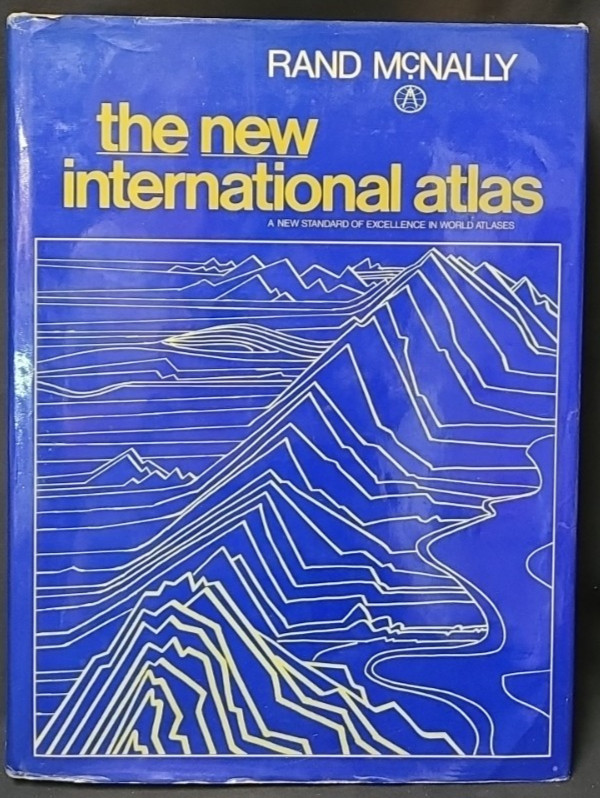 Rand McNally The New International Atlas Multi Lingual Edition 1980 Hardbound