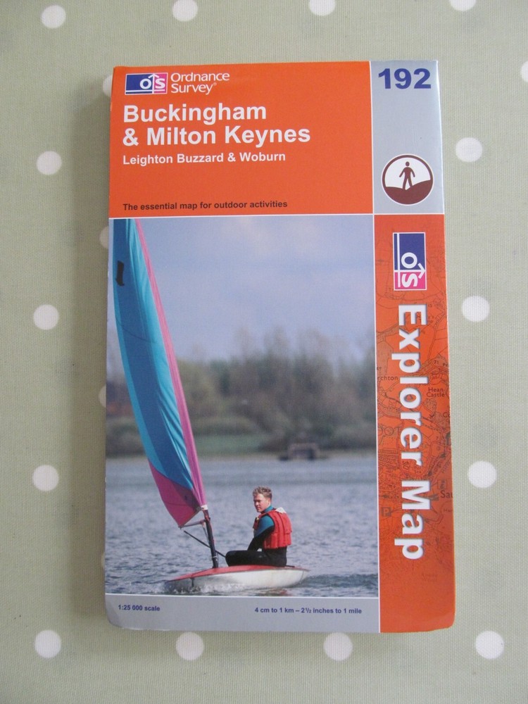 OS EXPLORER MAP 192 BUCKINGHAM & MILTON KEYNES ORDNANCE SURVEY