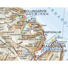 Iceland Touring Map 1 – Northwest – driving, tourist information, multi-language