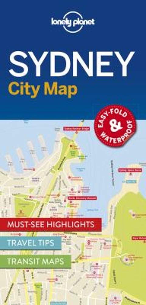 Lonely Planet Sydney City Map Folded Lonely Planet