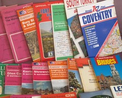 Vintage UK Maps Joblot