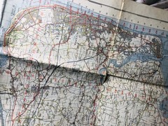 Map Preston Fold Out Vintage ra