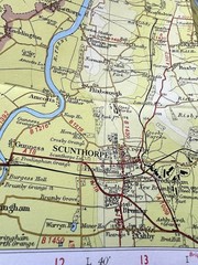 Bartholomew Map East Riding Yorkshire Hull Vintage 70s 1970 Paper ½” FreePost UK