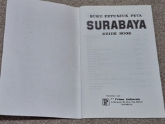 Vintage Surabaya Guide Book & Map 1986
