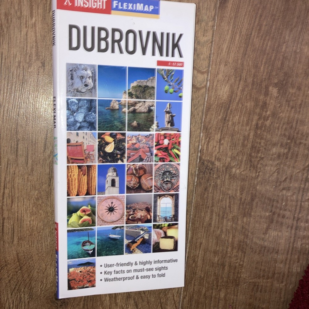 INSIGHT FLEXIMAP DUBROVNIK 1:12500 OLD CITY + ENVIRONS CROATIA