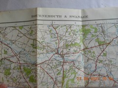 Bournemouth and Swanage 1926 Sheet 141 – 1″: 1 mile Ordnance Survey – vintage