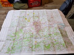 ❤️RARE VINTAGE❤️Geographers’ Road Map Of 35 Miles Round London❤️GOOD PLS LOOK❤️