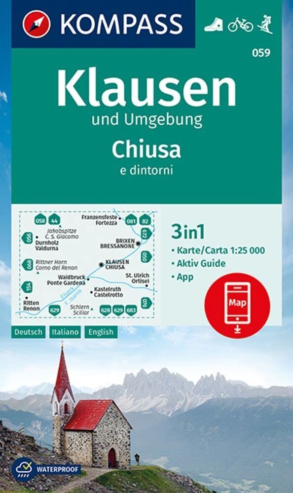 A pr&eacute;cis Klausen und Umgebung / Chiusae e dintorni D/I (Map) (UK IMPORT)