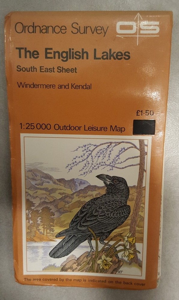 Vintage Ordnance Survey Leisure Map The English Lakes Windermere and Kendal