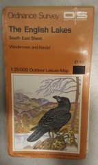 Vintage Ordnance Survey Leisure Map The English Lakes Windermere and Kendal