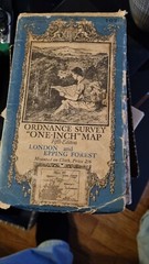 Vintage One Inch Ordnance Survey Map 107 London and Epping Forest