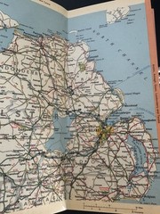 Vintage Bartholomew Maps Handy Map of Ireland Multicolor Booklet Easy Fold 1983