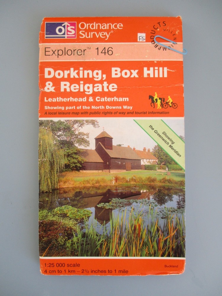 OL146 Dorking, Box Hill & Reigate OS Explorer Map Ordnance Survey