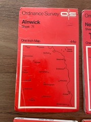 Vintage OS One Inch Maps Bundle x11 Ordnance Survey Seventh Series Retro Joblot
