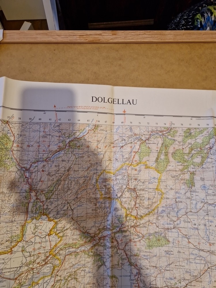 Ordnance Survey Map Of Great Britian – DOLGELLAU – 1966 – 1/63360