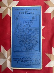 ANTIQUE Bartholomews Map , FOLD OUT MAP , Ayrshire , hiking , rambling