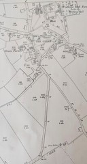 VINTAGE 1904 ORDNANCE SURVEY ROLLED MAP WESTHORPE 104CM X 73CM