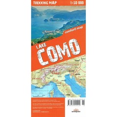 Italy Lake Como Terraquest Trekking Map walking hiking laminated