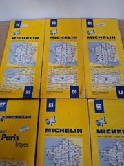 Vintage Michelin Road Maps France Joblot Lot 1
