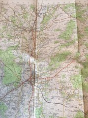 1960 Ordnance Survey One Inch Seventh Series Cloth Map 179 Bournemouth