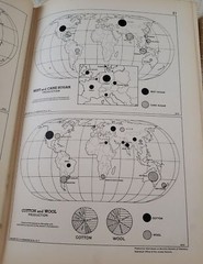 Vintage 1950 Hammonds Complete World Atlas Hardback Book, World in Maps, People
