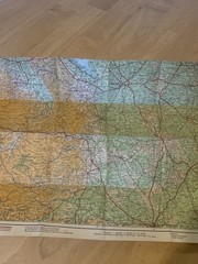 Johnston’s Readyfold Coloured Touring Cloth Map Section 13 Liverpool Blackpool
