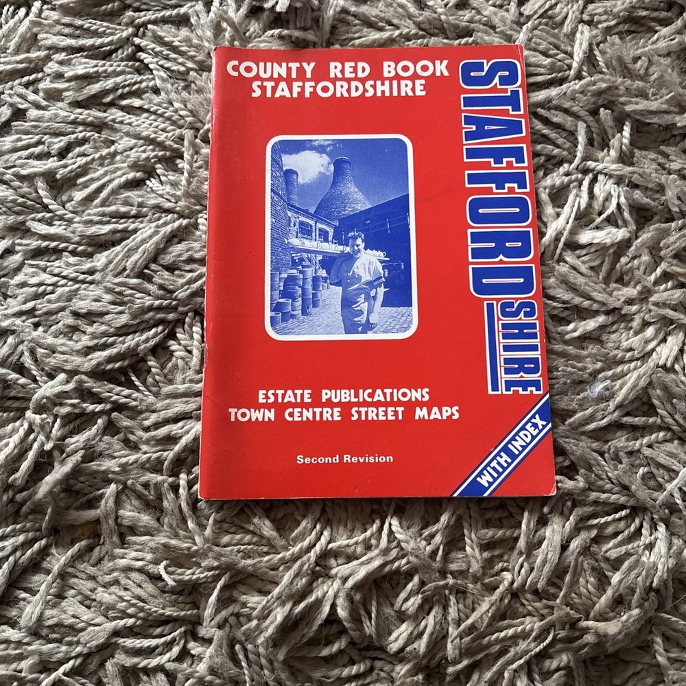 Tourist Guide Visitor Street Maps Atlas Red Book Staffordshire Maps