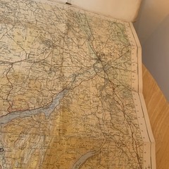 Ordnance Survey Map The Lake District One Inch Cloth 1948