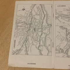 AA Continental Throughway Town Plans Basel Bern Geneva Zurich St Gallen Montreux