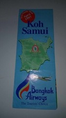 April 1997 Thailand Koh Samui Tourist Map & Guide – Fold out Map