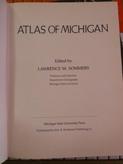 Atlas of Michigan pub 1977 h/c d/c detailed stats in 8 sections 242 pages