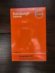 Edinburgh central Streetplan with places of interest Geographia map