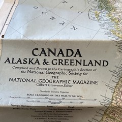 National Geographic Vintage Maps X 4 : Alaska, Mexico, World & Historic USA