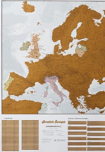Europe Travel Collect & Scratch Print (Map) (UK IMPORT)