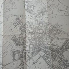 Alan Godfrey Old Ordnance Survey Map Hampstead 1866 London Sheet 27 Historical