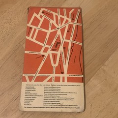 Vintage London Map Geographic Wiggins Teape Group Advertising London Underground
