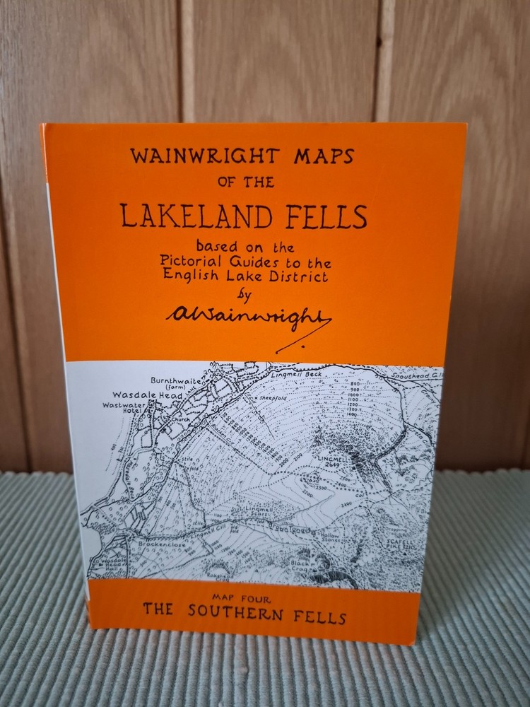 Wainwright Maps of the Lakeland Fells by Alfred Wainwright – Southern Fells.