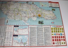 ESSO Standard Oil Road Map JAMAICA 1972 Kingston Colour Touring Street Guide