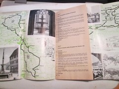 1955 Vintage map AROUND Stuttgart BY CAR Germany Allemagne Germania READ PLEASE